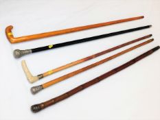 Five gents walking canes