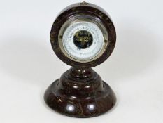 A c.1910 Cornish serpentine barometer