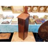 A French stained oak bread cupboard