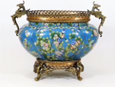 A 19thC. French ormolu mounted Japanese cloisonne