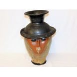 A large unusual Picasso style studio pottery vase