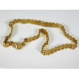 A 9ct gold link necklace
