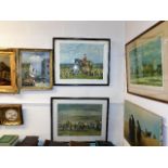 Two Alfred Munnings equine related prints in frame