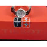 A ladies Tissot watch with box