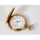A gold plated ladies Bijou Watch Co. fob watch