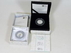 Two silver proof Beatrix Potter commemorative coin