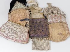 A quantity of nine vintage purses & one other