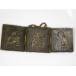 A 19thC. Russian religious triptych