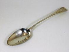 A Scottish silver basting spoon