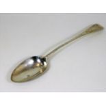 A Scottish silver basting spoon