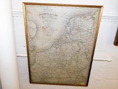An 1828 map of Rotterdam & Netherlands by Krap & V