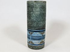 A Troika cylindrical vase, Jane Fitzgerald, 5.75in