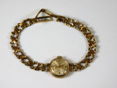 A ladies 9ct gold Valex wrist watch