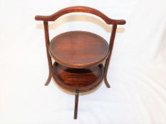 A small Edwardian mahogany cake stand