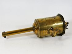 A 19thC. brass roasting jack with key
