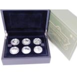 A set of six silver proof WW1 commemorative