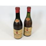 Two half bottles of Chateauneuf Du Pape 1929