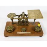 An S. Mordan & Co. set of postal scales with weigh