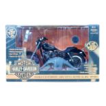 A boxed model of a Harley Davidson 2002 Dyna Super