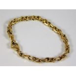 A 9ct gold Gucci style link bracelet