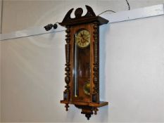 A German Vienna style wall clock