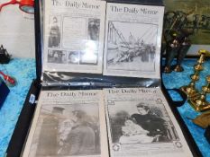 A portfolio of newspapers including reproductions