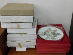 Four Copeland bird plates & a quantity of decorati