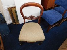 A Victorian dining chair