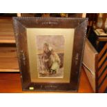 A 1920's framed Ernest De Blaas print on glass & t