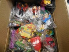 A boxed quantity of McDonalds toys