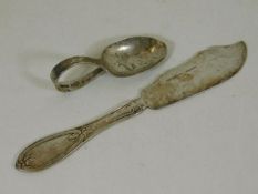 An early 20thC. Tiffany & Co. silver fish knife tw
