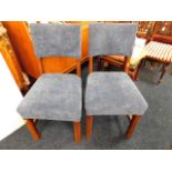 A pair of c.1900 upholstered chairs