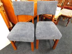 A pair of c.1900 upholstered chairs