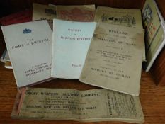 A quantity of vintage ephemera including a GWR boo