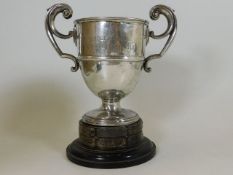 A silver snooker trophy from the Liberal Club Lisk