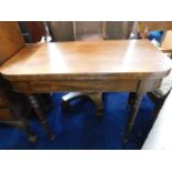 A 19thC. card table a/f