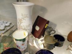 A German Kaiser vase & other items