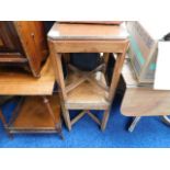 Two teak art deco bedside tables