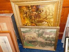 A Stanhope Forbes print & other pictures