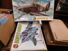 Two large Airfix boxed model kits