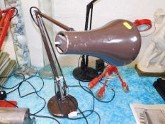 A Herbert Terry anglepoise lamp