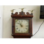 A c.1800 oak longcase clock