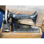 A Singer sewing machine