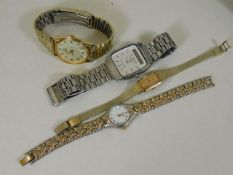 Four modern watches including Seiko