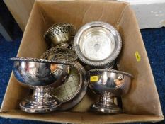 A small quantity of plated ware