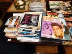 Approximately thirty nine books relating to Elvis