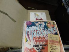 A movie posters book & an album of hand coloured s