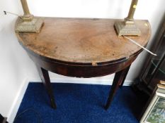 A 19thC. card table a/f