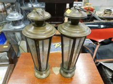Two decorative candle lamps