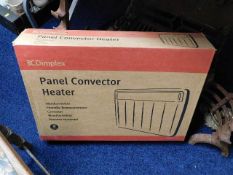 A Dimplex panel heater, boxed
